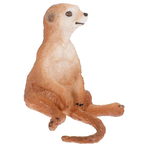 KOMBIUDA Erdmännchen- kleine Tierfiguren realistisches Simulationstiermodell simuliertes Erdmännchenmodell Realistische Tierfigur Modelltier Desktop-Schildkrötendekoration Plastik von KOMBIUDA