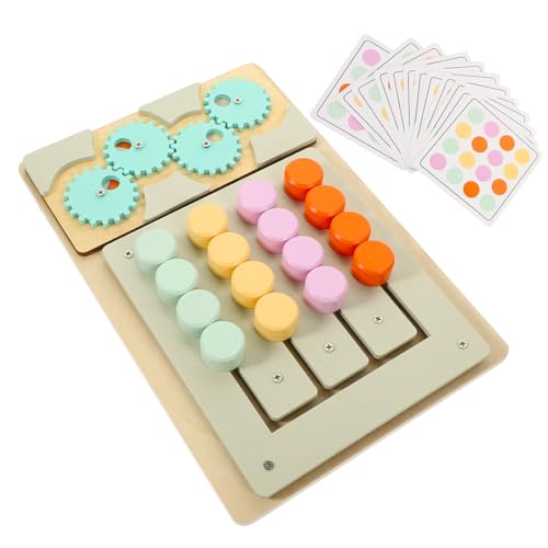 KOMBIUDA Farbenfrohes Holzspielzeug Farben Sortierspiel Lernspielzeug für Montessori Pädagogisch Motorik Kreatives Denkspielzeug für Jungen und Mädchen von KOMBIUDA
