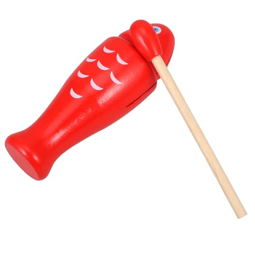 KOMBIUDA Fischförmiges Guiro Schlaginstrument für Pädagogisches Percussion Rhythmus und Musikalischer Entwicklung für Drinnen und Draußen von KOMBIUDA