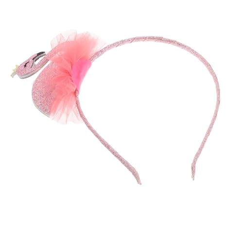 KOMBIUDA Flamingo-Stirnband Haar Stirnband Schmuck Stirnband Zubehör Stirnband Braut Stirnband Kopfband Flamingo Deko Stirnband-Stütze Glitzer-Stirnbänder für Mädchen Plastik Rosa von KOMBIUDA