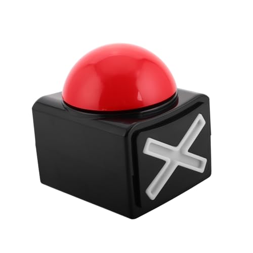 KOMBIUDA Frage Answerer Antwortbuzzer Buzzer Ergonomischer Buzzer Geräusch Buzzer Summertasten Spiel-Summer mit Licht und Ton Buzz -Spiel Antwort Soundeffekt-Taste pp Black von KOMBIUDA