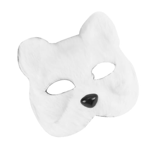 KOMBIUDA Fuchsmaske Halbmaske Für Halloween Und Maskenball Tierkostüm Accessoire Für Karneval Und Cosplay Weiß KOMBIUDA Fuchsmaske Halbmaske Für Halloween Und Maskenball Tierkostüm Accessoire Für Karneval Und Cosplay Weiß von KOMBIUDA