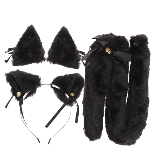 KOMBIUDA Fuchsohren Stirnband mit Clip und Pelziges Animal Cosplay Zubehör für Halloween Fasching Party Auffälliger Tierkostüm Haarschmuck Vielseitig Einsetzbar für Kostümspiele von KOMBIUDA