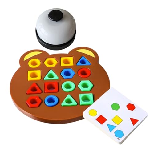 KOMBIUDA Geometrischem Formen Matching Spiel für Kleinkinder Interaktives Lernspielzeug für Eltern Junge Mädchen Interaktion Kreatives Spiel zur Motorischer Fähigkeiten und Logischen von KOMBIUDA