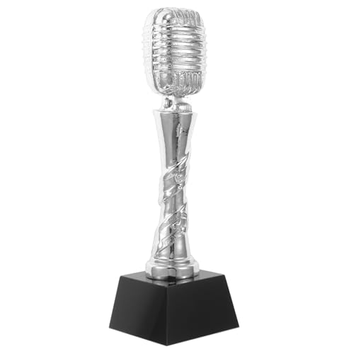 KOMBIUDA Mikrofon-Requisite Kunstharz-Trophäe Gesangswettbewerb lustige Dekoration für Bücherregal-Party KOMBIUDA Mikrofon-Requisite Kunstharz-Trophäe Gesangswettbewerb lustige Dekoration für Bücherregal-Party von KOMBIUDA