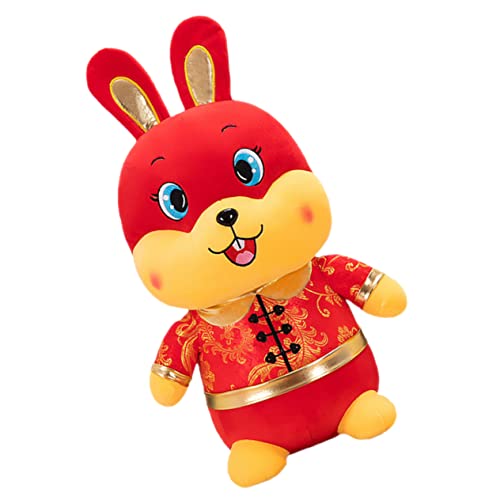 KOMBIUDA Geschenk Für Kinder Stoffhunde Für Kinder Chinesisches Maskottchen Spielzeug Hasenspielzeug Neujahrsdekoration Puppenspielzeug Tier Behaart Baumwoll- Und Plüschmaterialien von KOMBIUDA