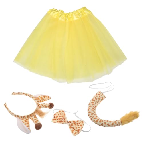 KOMBIUDA Giraffe Tutu Rock und Weiche Tierohren Haarreif mit Schleife und Leicht Langlebig Kreatives Design für Halloween Karneval Kinderparty Fantasievolle Verkleidung KOMBIUDA Giraffe Tutu Rock und Weiche Tierohren Haarreif mit Schleife und Leicht Langlebig Kreatives Design für Halloween Karneval Kinderparty Fantasievolle Verkleidung von KOMBIUDA
