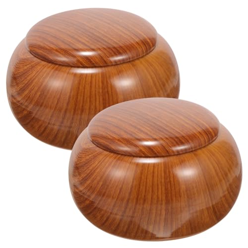 KOMBIUDA 2stücke Go Schach Figuren Aufbewahrungstopf Plastik Schachsteine Halter Retro Go Spiel Box Und Bruchsicher Für Studenten von KOMBIUDA