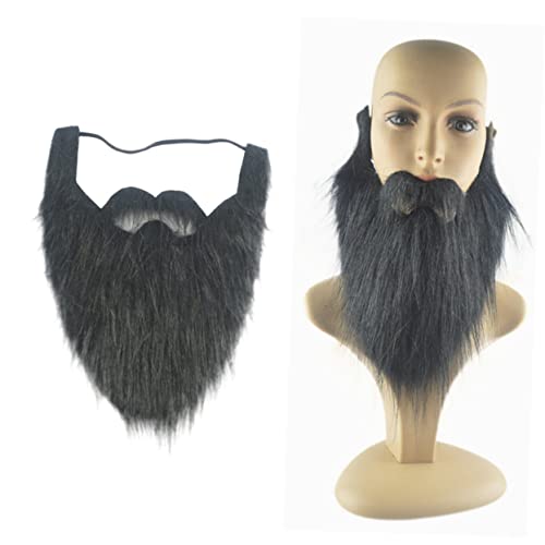 KOMBIUDA Großer Selbstklebender Perücke aus Realistischer Schwarzer Vollbart für Halloween Kostüm Party Cosplay Verkleidung Männer Schnurrbart Zubehör KOMBIUDA Großer Selbstklebender Perücke aus Realistischer Schwarzer Vollbart für Halloween Kostüm Party Cosplay Verkleidung Männer Schnurrbart Zubehör von KOMBIUDA