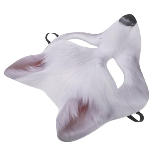 KOMBIUDA Halbgesicht-fuchsmasken Cosplay Tiermaske Leicht Atmungsaktiv Für Halloween Karneval Kostüm Partyzubehör Für Erwachsene von KOMBIUDA