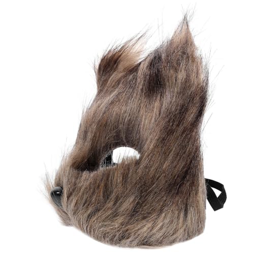 KOMBIUDA Halbgesichts Fuchs Maske mit Langem Plüschfell Elastisch Verstellbar Tiermasken Erwachsene für Halloween Maskenball Cosplay Karneval Kostüm Party Zubehör KOMBIUDA Halbgesichts Fuchs Maske mit Langem Plüschfell Elastisch Verstellbar Tiermasken Erwachsene für Halloween Maskenball Cosplay Karneval Kostüm Party Zubehör von KOMBIUDA