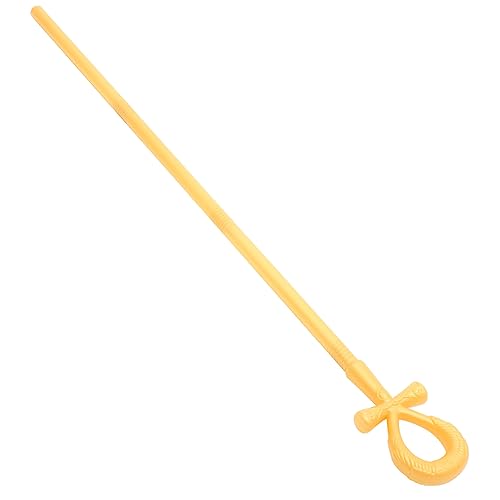 KOMBIUDA Halloween-Cosplay-Stick aufblasbarer Gehhilfe Schrei Kostüm Trekkingstangen Wandern Halloween mitgebsel Halloween oblaten Cosplay Rohrstock Stütze Cosplay-Dekoration Plastik Golden von KOMBIUDA