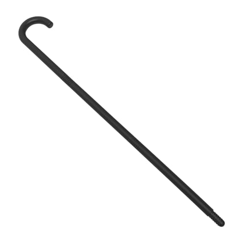 KOMBIUDA Halloween Gehstock Cosplay Dekorativer Kunststoff Zauberstab Stab Schwarz Partyaccessoire für Kostüm und Bühnenauftritte Leicht und Robust für Hexen und Zauberer Mottopartys von KOMBIUDA