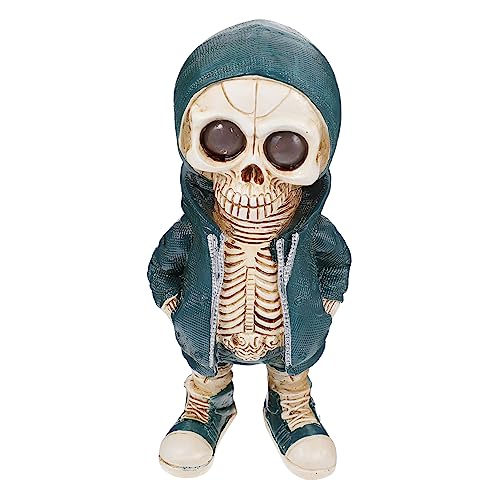 KOMBIUDA Halloween- Halloween Dekoration Halloween Decor Living Room Decoration Wedding Decoration halloweendeko -Reihe Halloween -Korb Coole Skelettstatue Wohnkultur Harz von KOMBIUDA