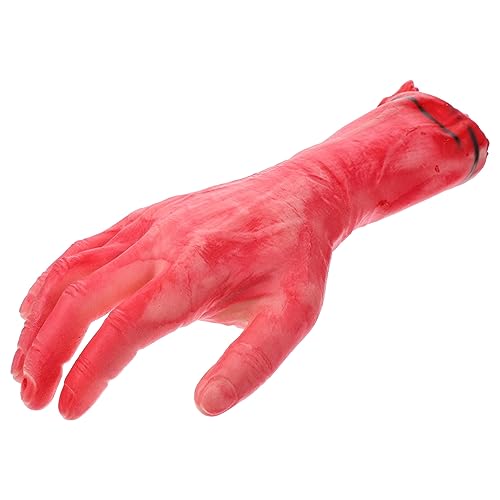 KOMBIUDA Halloween Hand Halloween Party Haunted Mansion Halloween-Hand Halloween Decor verfolgt Kostüme gefälschtes Handmodell Tür deko Halloween-Trick-Requisiten Fake-Arm-Modell Plastik von KOMBIUDA