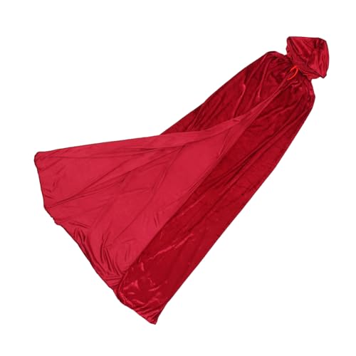 KOMBIUDA Halloween Hexen Umhang Party Cosplay Cape aus Goldrotem Samt Wiederverwendbar Klassischer Unisex Kostümumhang für Halloween Kostümparty und Fotorequisiten KOMBIUDA Halloween Hexen Umhang Party Cosplay Cape aus Goldrotem Samt Wiederverwendbar Klassischer Unisex Kostümumhang für Halloween Kostümparty und Fotorequisiten von KOMBIUDA
