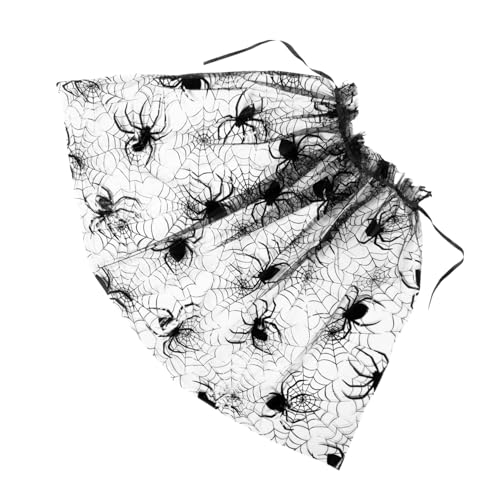 KOMBIUDA Halloween Umhang mit Spinnennetz und Fledermaus Motiv Leicht Anzuziehen für Kostüm party und Aufführung Schwarzer Tüll Umhang für Mädchen Halloween Deko Cape KOMBIUDA Halloween Umhang mit Spinnennetz und Fledermaus Motiv Leicht Anzuziehen für Kostüm party und Aufführung Schwarzer Tüll Umhang für Mädchen Halloween Deko Cape von KOMBIUDA