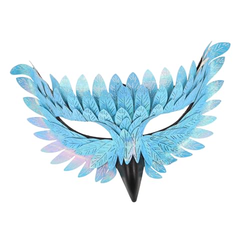 KOMBIUDA Halloween Vogelmaske mit Schnabel Atmungsaktive Wiederverwendbare Eulengesichtsmaske für Erwachsene Flexible Mystischer Look für Karneval Cosplay und Maskenbälle von KOMBIUDA