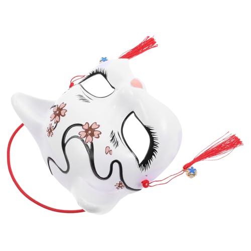 KOMBIUDA Handgefertigte Japanische Katzenmaske für Erwachsene und Tier Cosplay Kostümzubehör für Halloween Karneval und Maskerade Events von KOMBIUDA