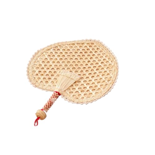 KOMBIUDA Handgefertigter Handlicher Sommerfächer aus Natürlichem Weizenstroh Herzförmiges Design Leichter Tragbarer Handgewebter Kühlventilator für Party und Strandaccessoire KOMBIUDA Handgefertigter Handlicher Sommerfächer aus Natürlichem Weizenstroh Herzförmiges Design Leichter Tragbarer Handgewebter Kühlventilator für Party und Strandaccessoire von KOMBIUDA