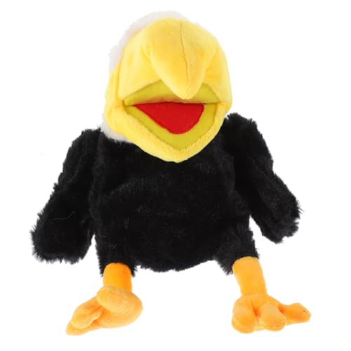 KOMBIUDA Handpuppe Eule Plüsch-Vogelspielzeug Frühpädagogisches Rollenspiel Handpuppe Plüschpuppenspielzeug Handpuppe Vogelpuppe Puppen Lernspielzeug PP Baumwolle von KOMBIUDA