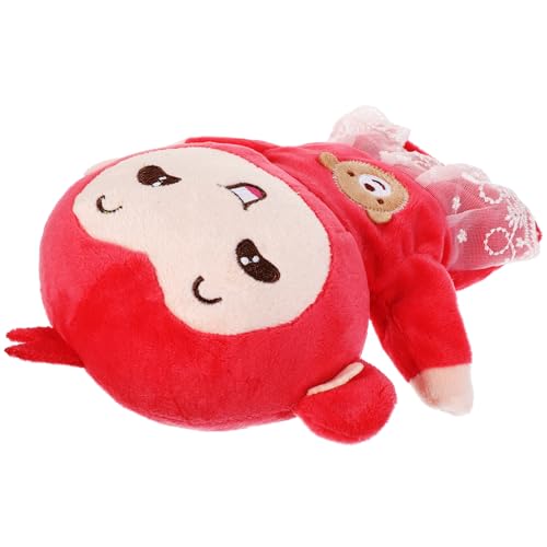 KOMBIUDA Handpuppe Früherziehung interaktives Chaps Plush Pädagogisches Hand Puppet Puppen für Plüsch-Affenspielzeug Tiere Handpuppe rot von KOMBIUDA