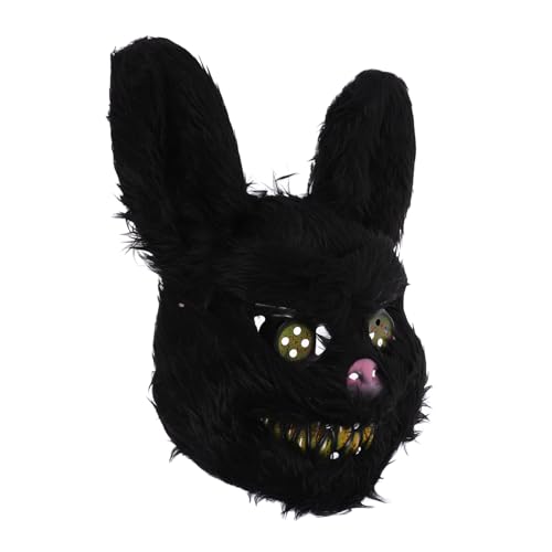 KOMBIUDA Hase Halloween Kostüm Plüsch Textur Einzigartige gruselige Maske für Erwachsene Party Prop von KOMBIUDA