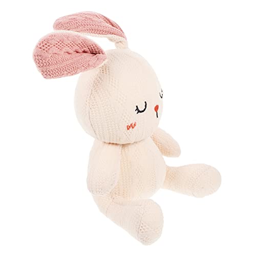 KOMBIUDA Hasenpuppe Kuscheltier Dekoratives Stofftier Haushaltsstofftier Kinderspielzeug Bequemes Kuscheltier Zimmerhasen- Bequemes Kinderspielzeug Pp Baumwolle Weiß von KOMBIUDA