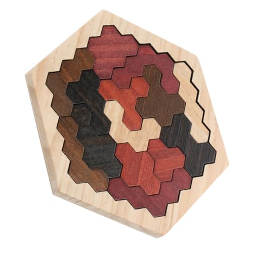 KOMBIUDA Hexagonales Holzpuzzle für Vorschulkinder Lernspielzeug Hand Auge Koordination und Farben Sicheres Jungen und Mädchen KOMBIUDA Hexagonales Holzpuzzle für Vorschulkinder Lernspielzeug Hand Auge Koordination und Farben Sicheres Jungen und Mädchen von KOMBIUDA
