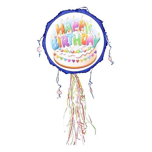 KOMBIUDA Geburtstagskuchen geburtstagsfeier versorgung Hochzeits-Piñata Ornament hochzeitsdeko Geburtstag Piñata Geburtstagsdekoration groß schmücken Kordelzug Dekorationen von KOMBIUDA