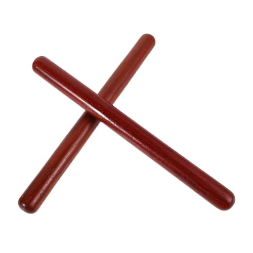 KOMBIUDA Holz Claves Hartholz Percussion Sticks für Orff Musikpädagogik Ergonomisch Geformt Interaktives Lerninstrument Rhythmus und Musikinstrument für Kindergarten und Zuhause von KOMBIUDA