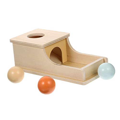 KOMBIUDA Holz Münzbox für Kleinkinder Motorikspielzeug Hand Auge Koordination und Feinmotorik für Jahre und Langlebig Perfektes Lernspielzeug von KOMBIUDA