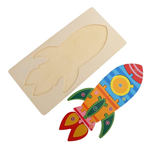 KOMBIUDA Holz Puzzle für Lernspielzeug in Raketenform Fördert Hand Augen Koordination und Beobachtungsfähigkeit für Jungen und Mädchen Kreatives und Langlebiges Spielvergnügen KOMBIUDA Holz Puzzle für Lernspielzeug in Raketenform Fördert Hand Augen Koordination und Beobachtungsfähigkeit für Jungen und Mädchen Kreatives und Langlebiges Spielvergnügen von KOMBIUDA
