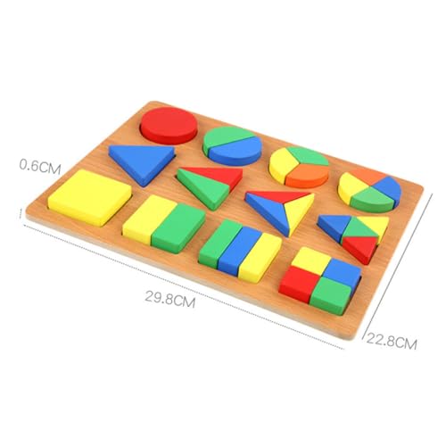 KOMBIUDA Holz Puzzle mit Bunten Geometrischen Formen Montessori Lernspielzeug für Kleinkinder Fördert Beobachtung Geduld und Kreativität Pädagogisches DIY Holzbaustein KOMBIUDA Holz Puzzle mit Bunten Geometrischen Formen Montessori Lernspielzeug für Kleinkinder Fördert Beobachtung Geduld und Kreativität Pädagogisches DIY Holzbaustein von KOMBIUDA