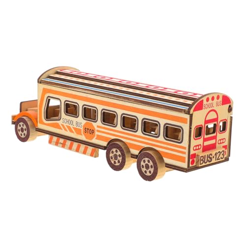 KOMBIUDA Holz Schulbus Modellspielzeug Spielzeugbus Holzbus für Dekoration und Spiel für Geburtstage und Weihnachten für Alters KOMBIUDA Holz Schulbus Modellspielzeug Spielzeugbus Holzbus für Dekoration und Spiel für Geburtstage und Weihnachten für Alters von KOMBIUDA