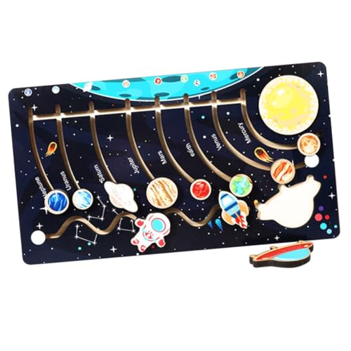 KOMBIUDA Holz Solar System Puzzle Montessori Lernspielzeug für Jahre Pädagogisches Planeten Labyrinth Hand Auge Koordination und Kognitiven Fähigkeiten KOMBIUDA Holz Solar System Puzzle Montessori Lernspielzeug für Jahre Pädagogisches Planeten Labyrinth Hand Auge Koordination und Kognitiven Fähigkeiten von KOMBIUDA