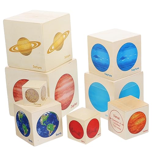 KOMBIUDA Holz Stapelspielzeug Set für Interaktive Planeten Stapelboxen Pädagogisches zur Entwicklung von Kreativität und Vorstellungskraft Teiliges Set aus Natürlichem Holz KOMBIUDA Holz Stapelspielzeug Set für Interaktive Planeten Stapelboxen Pädagogisches zur Entwicklung von Kreativität und Vorstellungskraft Teiliges Set aus Natürlichem Holz von KOMBIUDA
