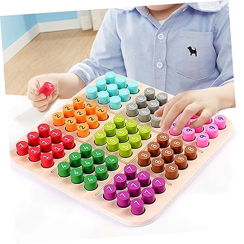 KOMBIUDA Holz Sudoku Lernspiel für Ab Jahren Tragbares Logikspielzeug zur Frühen Robustes Sicheres Holzmaterial Fördert Denkfähigkeit und Gedächtnisentwicklung von KOMBIUDA