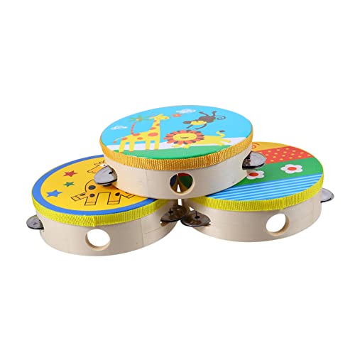 KOMBIUDA Holz Tambourine für Teiliges mit Giraffe und Waldtier Musikinstrument für Partys Tanz und Bildung Helle Klänge Langlebig und Kinderfreundlich KOMBIUDA Holz Tambourine für Teiliges mit Giraffe und Waldtier Musikinstrument für Partys Tanz und Bildung Helle Klänge Langlebig und Kinderfreundlich von KOMBIUDA
