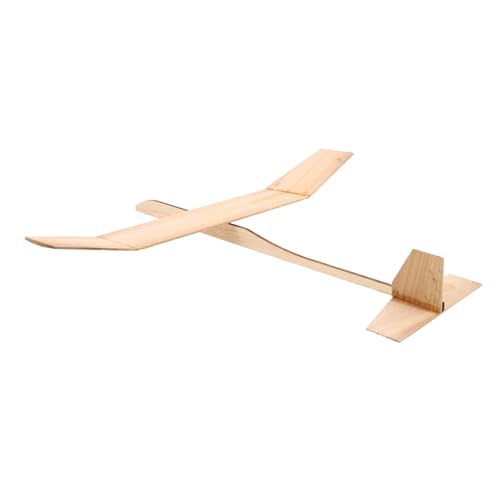 KOMBIUDA Holzflugzeug DIY Unbemaltes Modell für Bastelprojekt mit Einfachem Wurfdesign für Geburtstagsfeiern und Schulprojekte Fördert Kreativität und Geschicklichkeit von KOMBIUDA