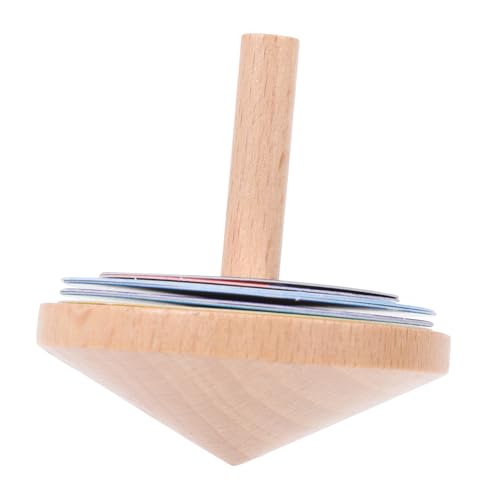 KOMBIUDA Holzgyroskop für Kreatives Buntes Kreiselspiel Hand Auge koordination Geburtstagsgeschenk für Jungen und Mädchen Vielseitiges Ab Jahren von KOMBIUDA