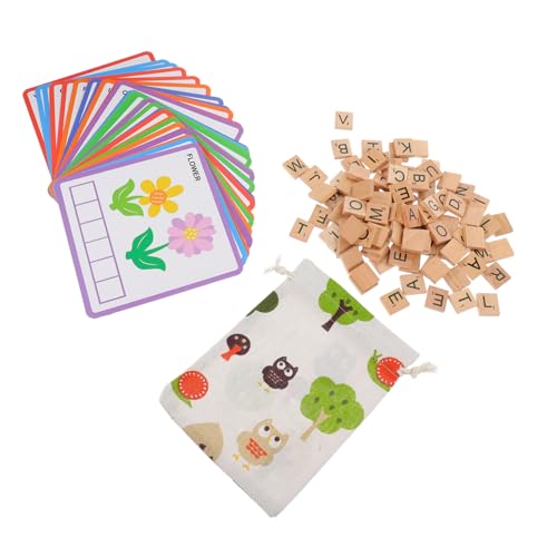 KOMBIUDA Holzpuzzle Lernspielzeug für Teiliges Buchstabenset zur Wortbildung Pädagogisches Alphabet Puzzle für Vorschulkinder für Frühe Englischförderung KOMBIUDA Holzpuzzle Lernspielzeug für Teiliges Buchstabenset zur Wortbildung Pädagogisches Alphabet Puzzle für Vorschulkinder für Frühe Englischförderung von KOMBIUDA