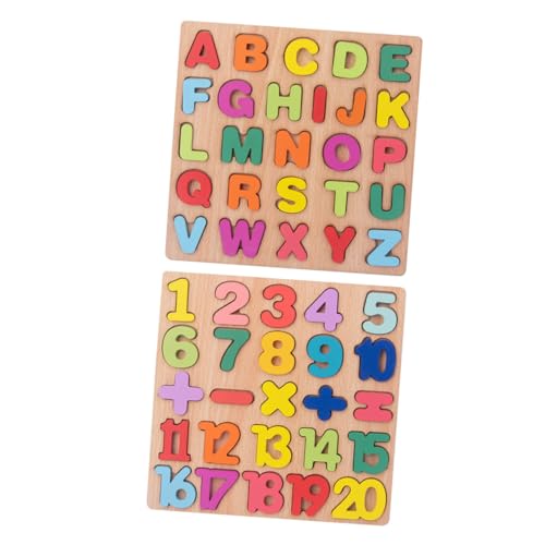 KOMBIUDA Holzpuzzle Zahlen Buchstaben Montessori Lernspielzeug mit Großbuchstaben und Zahlen Pädagogisches Kognitives für Frühe Bildung und Motorische Entwicklung KOMBIUDA Holzpuzzle Zahlen Buchstaben Montessori Lernspielzeug mit Großbuchstaben und Zahlen Pädagogisches Kognitives für Frühe Bildung und Motorische Entwicklung von KOMBIUDA