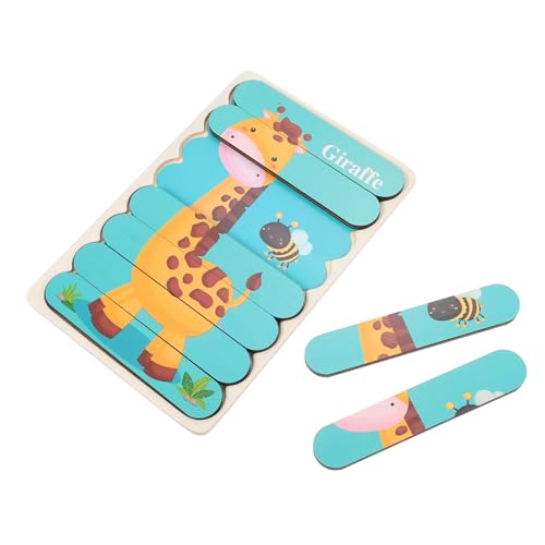 KOMBIUDA Holzpuzzle für Doppelseitiges Lernspielzeug mit Zebra und Giraffe für Frühkindliche Bildung Fördert Motorische Fähigkeiten und Aufmerksamkeit Geeignet für Jungen und Mädchen Ab KOMBIUDA Holzpuzzle für Doppelseitiges Lernspielzeug mit Zebra und Giraffe für Frühkindliche Bildung Fördert Motorische Fähigkeiten und Aufmerksamkeit Geeignet für Jungen und Mädchen Ab von KOMBIUDA