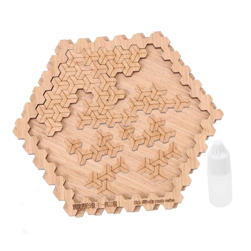 KOMBIUDA Holzpuzzle für Erwachsene Stufiger Schwierigkeitsgrad Violett Geistige Herausforderung Tierförmiges Freizeitspielzeug Stressabbauendes Denkspiel für Familie und Freunde von KOMBIUDA