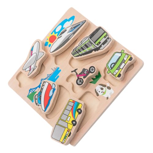 KOMBIUDA Holzpuzzle für Kleinkinder Geometrisches Greifspiel für Jungen und Jahre Frühkindliche Bildung Fördert Kognitive Fähigkeiten und Feinmotorik Verkehrspuzzle KOMBIUDA Holzpuzzle für Kleinkinder Geometrisches Greifspiel für Jungen und Jahre Frühkindliche Bildung Fördert Kognitive Fähigkeiten und Feinmotorik Verkehrspuzzle von KOMBIUDA