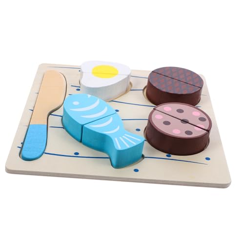 KOMBIUDA Holzspielzeug Schneidset für Teiliges Obst und Gemüse Puzzlespiel Sicheres Lernspielzeug mit Glatten Kanten Fördert Kreativität und Feinmotorik für Ab Jahren von KOMBIUDA