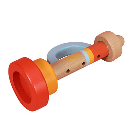 KOMBIUDA Holztrompete Musikinstrumente Musikinstrumente Musikspielzeug Mini Kinderspielzeug Kreatives Trompetenspielzeug Frühpädagogisches Trompeteninstrument von KOMBIUDA