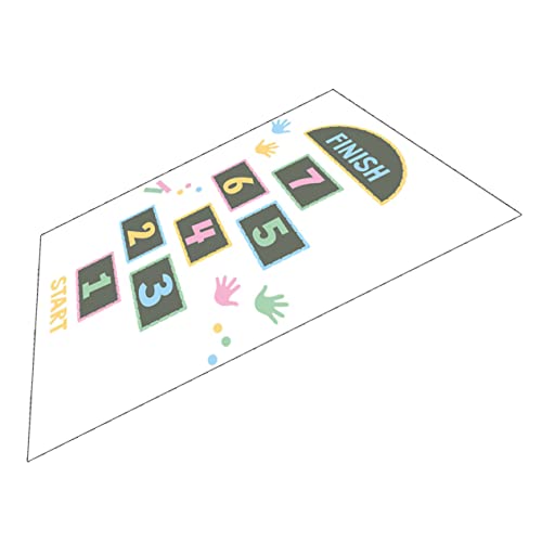 KOMBIUDA Hopping-Aufkleber Spiel Gamer- Gaming-Aufkleber Alphabet-wandtattoos Kinderzimmer Bodenpfeilaufkleber Jungen-tapete Bausatz Uhrwerk Fußball-wandaufkleber Puzzle Rätsel Papier von KOMBIUDA