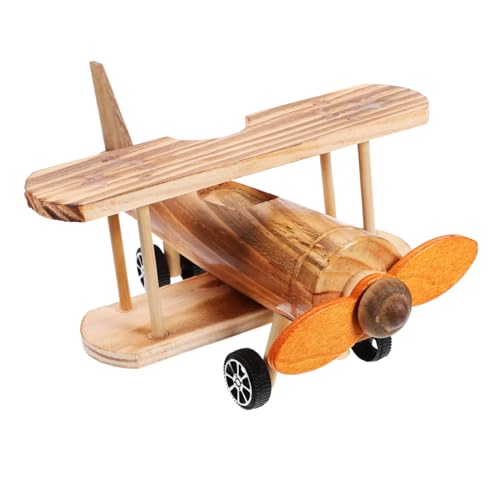 KOMBIUDA Hubschraubermodell Flugzeugdekorationen 3D-Holzpuzzle Kinderspielzeug Spielzeug für Kinder Wohnkultur schmücken Hölzernes Kampfflugzeug Flugzeuge aus Holz Zubehör Hobel von KOMBIUDA